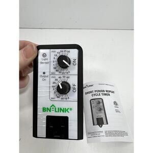 BN-LINK Short Period Repeat Cycle Repeat Timer  24 Hours ON OFF Controls Plug In